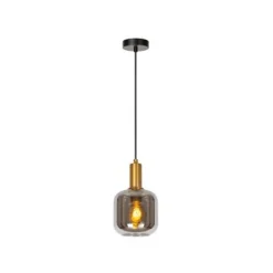 Lucide JOANET Hanglamp-Fumé-Ø16-1xE27-40W-Glas