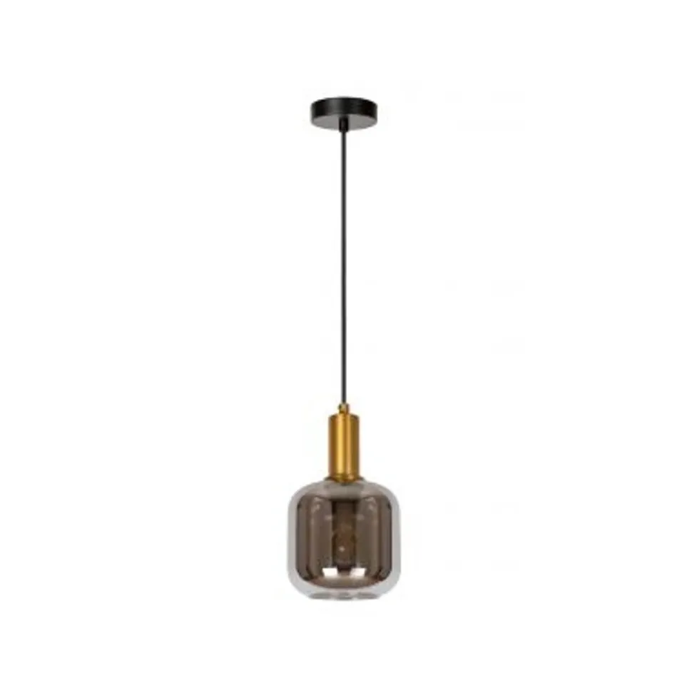 Lucide JOANET Hanglamp-Fumé-Ø16-1xE27-40W-Glas