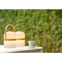 Lucide JOE - Tafellamp Buiten - Ø 14,5 cm - LED Dimb. - 1x3W 2800K - IP44 - Wit