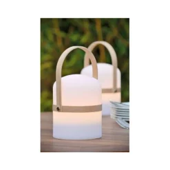 Lucide JOE - Tafellamp Buiten - Ø 14,5 cm - LED Dimb. - 1x3W 2800K - IP44 - Wit