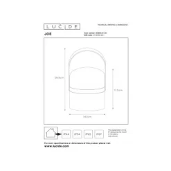 Lucide JOE - Tafellamp Buiten - Ø 14,5 cm - LED Dimb. - 1x3W 2800K - IP44 - Wit