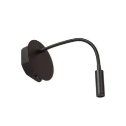 Lucide JOLIJN Bedlamp-Zwart-Ø11-LED-2W-3000K