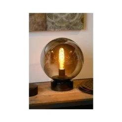 Lucide JORIT - Tafellamp - Ø 25 cm - 1xE27 - Fumé Lucide