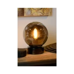 Lucide JORIT - Tafellamp - Ø 20 cm - 1xE27 - Fumé Lucide