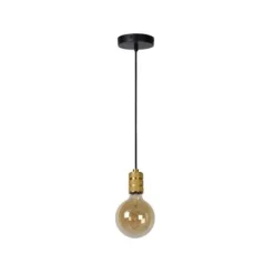 Lucide JOVA - Hanglamp - Ø 4,6 cm - 1xE27 - Mat Goud / Messing