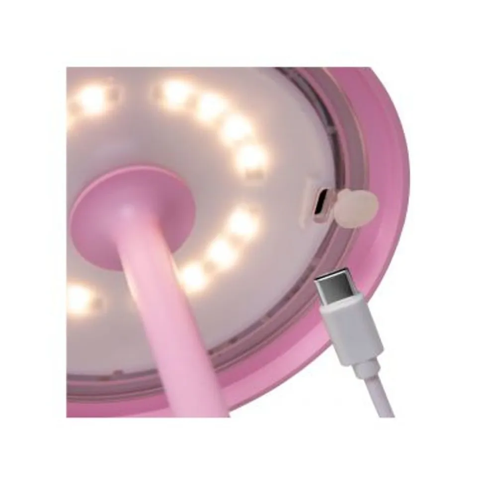 Lucide JOY Tafellamp Buiten-Roze-Ø12-LED Dimb.-1,5W-3000K