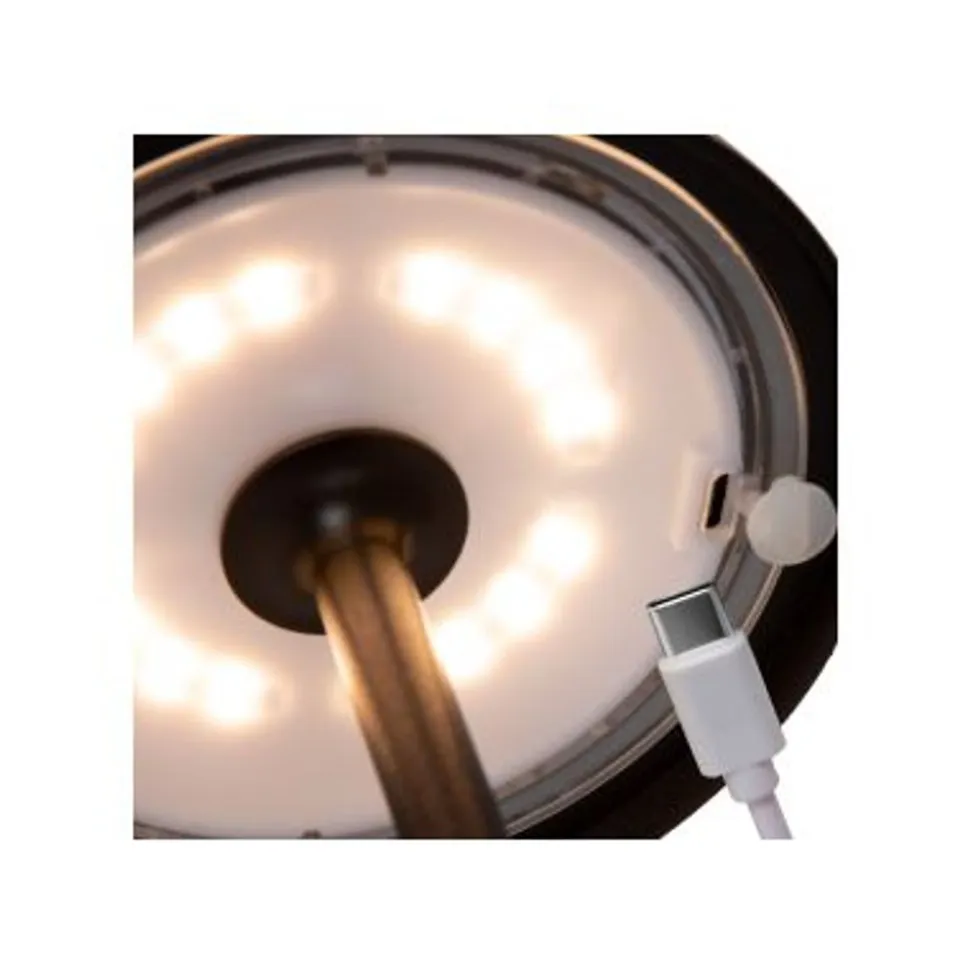 Lucide JOY Tafellamp Buiten-Zwart-Ø12-LED Dimb.-1,5W