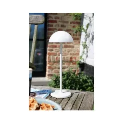 Lucide JOY Tafellamp Buiten-Wit-Ø12-LED Dimb.-1,5W-3000K