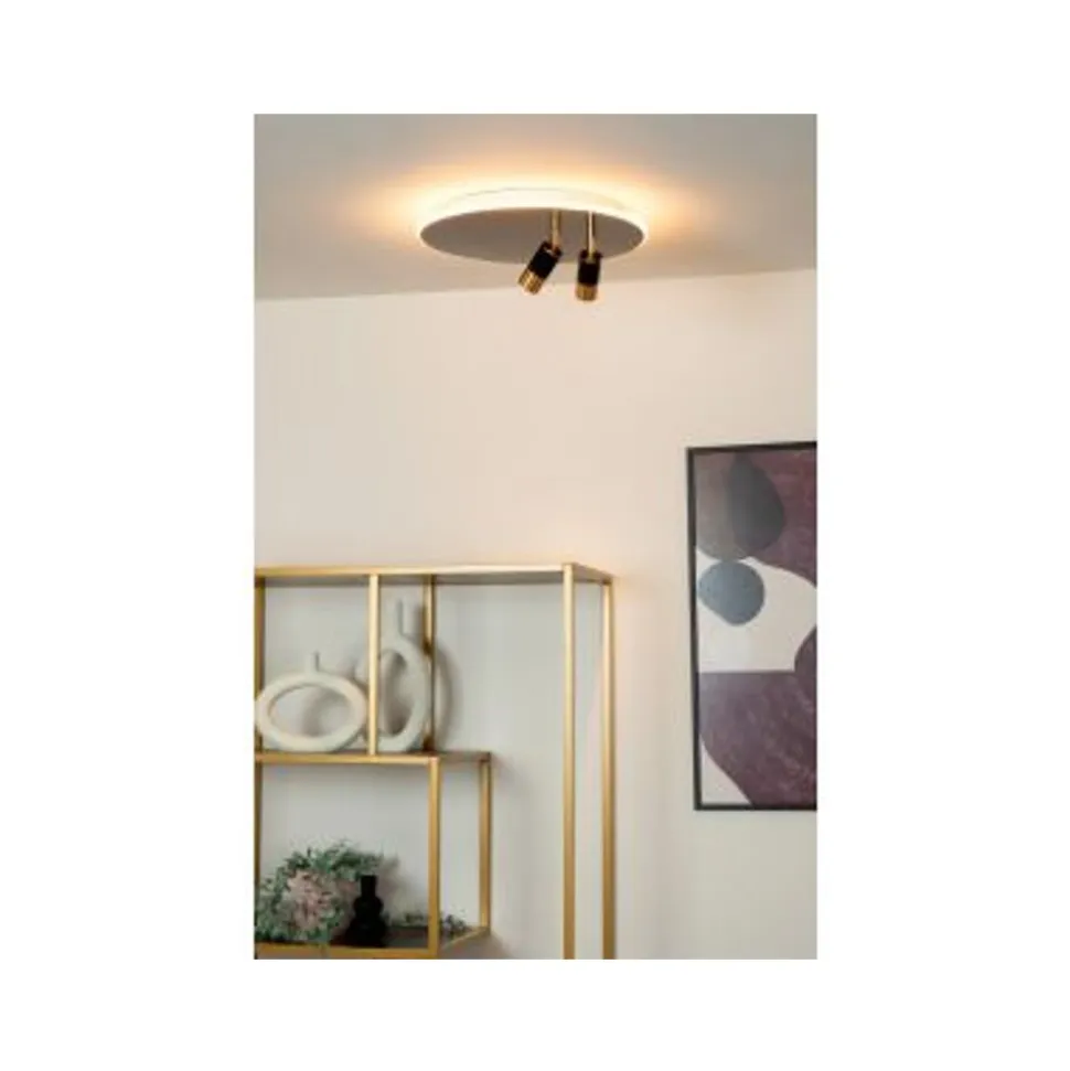 Lucide JUBEL Plafonnière-Zwart .-Ø40-LED Dimb.-5W-2700K