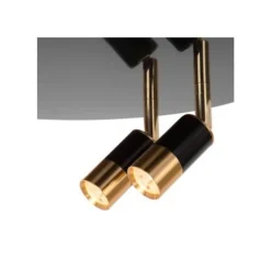 Lucide JUBEL Plafonnière-Zwart .-Ø40-LED Dimb.-5W-2700K