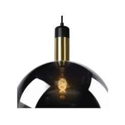 Lucide JULIUS Hanglamp 1x E27 Ø 20cm Smoke Glas