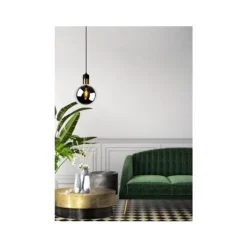 Lucide JULIUS Hanglamp 1x E27 Ø 20cm Smoke Glas