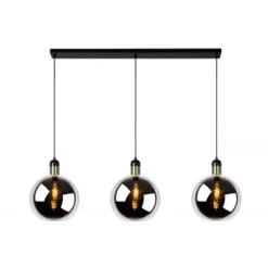Lucide JULIUS Hanglamp 3x E27/25W Smoke Glas