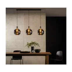 Lucide JULIUS Hanglamp 3x E27/25W Smoke Glas