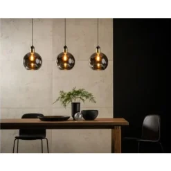 Lucide JULIUS Hanglamp 3x E27/25W Smoke Glas