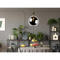 Lucide JULIUS Hanglamp 1x E27 Ø 40 cm Smoke Glas