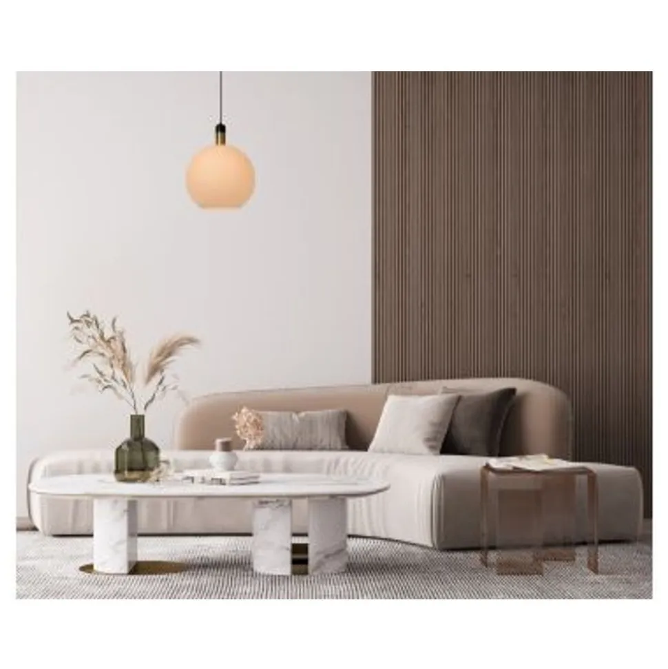 Lucide JULIUS Hanglamp-Opaal-Ø40-1xE27-40W-Glas