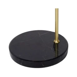 Lucide JULIUS Vloerlamp E27/25W Smoke glas/ Zwart Marmer