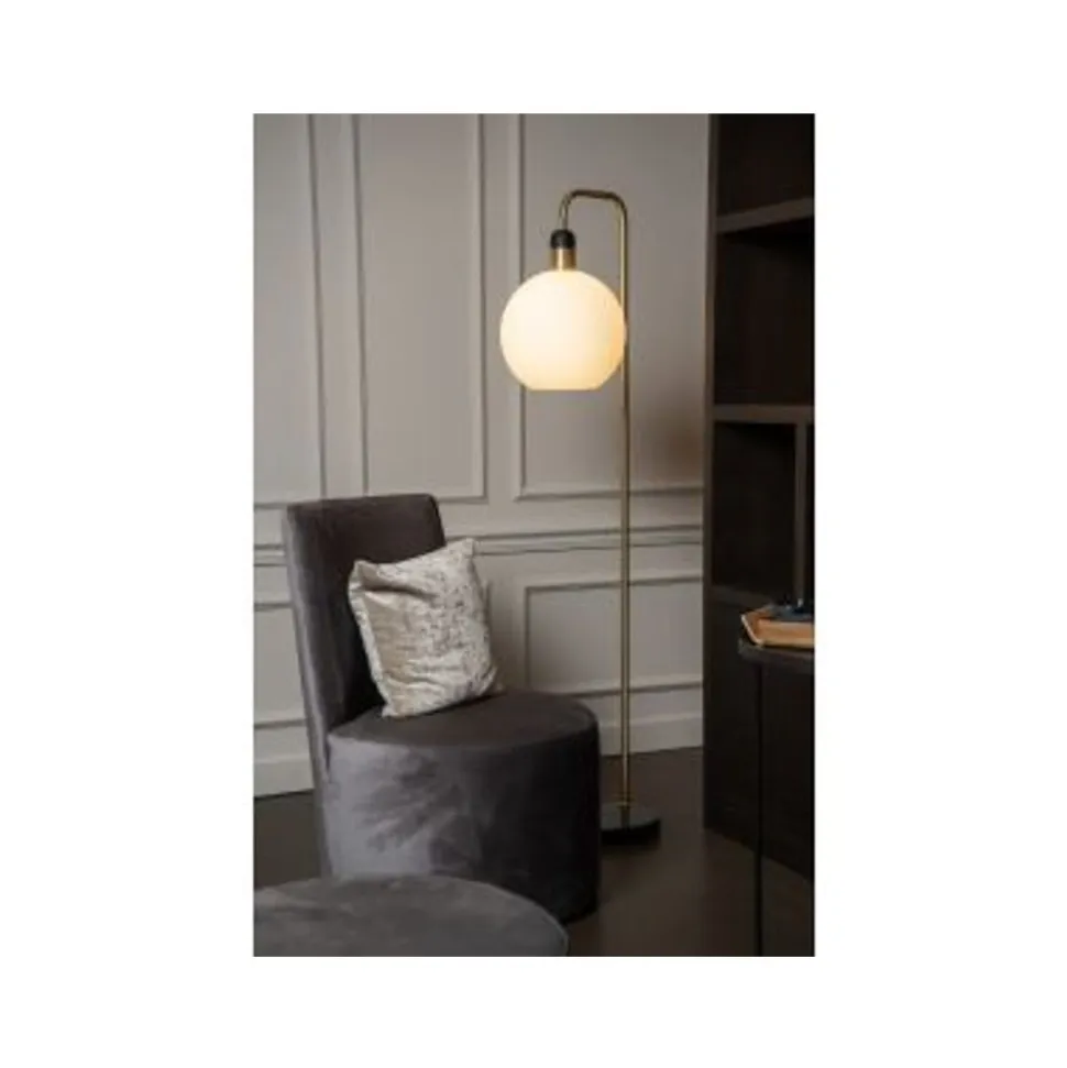 Lucide JULIUS Vloerlamp-Opaal-1xE27-25W-Glas