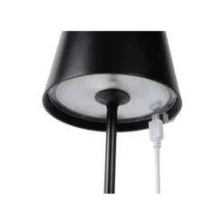 Lucide JUSTIN - Tafellamp Buiten - Ø 11 cm - LED Dimb. - 1x2,2W 3000K - IP54 - Zwart