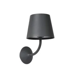 Lucide JUSTIN - Wandlamp Buiten - LED - 1x7W 3000K - IP65 - Zwart