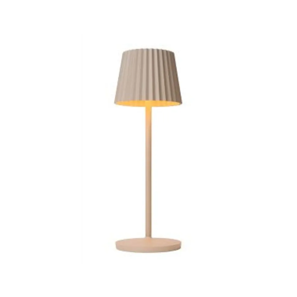Lucide JUSTINE Tafellamp Buiten-Beige-LED Dimb.-2W-2700K