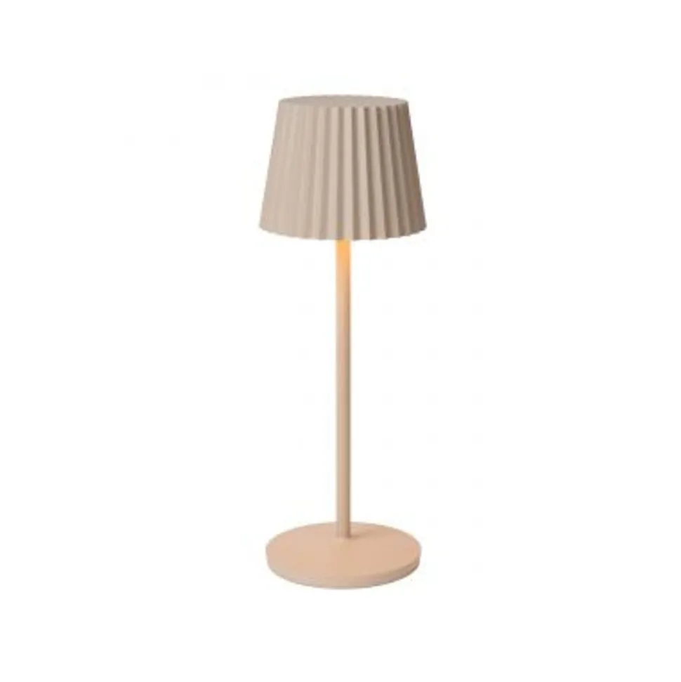 Lucide JUSTINE Tafellamp Buiten-Beige-LED Dimb.-2W-2700K
