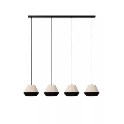 Lucide KALA - Hanglamp - 4xE14 - Taupe