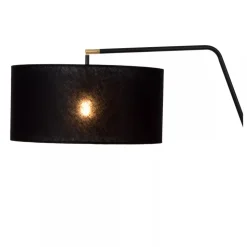 Lucide KELSO - Vloerlamp - 1xE27 - Zwart