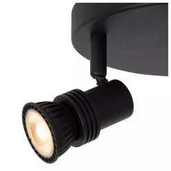 Lucide KIANTI - Plafondspot - Ø 21 cm - 3xGU10 - Zwart