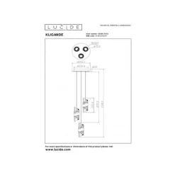 Lucide KLIGANDE Hanglamp-Mat Go.-Ø25-LED Dimb.-8W-2700K