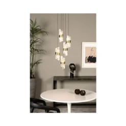 Lucide KLIGANDE Hanglamp-Mat Go.-Ø30-LED Dimb.-8W-2700K