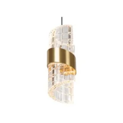 Lucide KLIGANDE Hanglamp-Mat Go.-Ø13-LED-9W-2700K-Acryli.