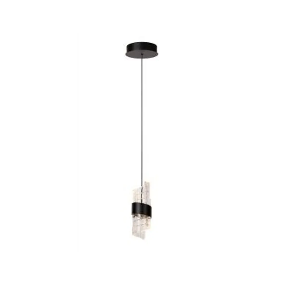 Lucide KLIGANDE Hanglamp-Zwart-Ø13-LED-9W-2700K-Acryli.