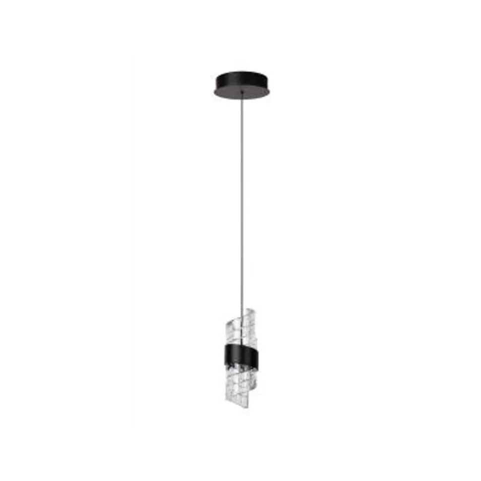 Lucide KLIGANDE Hanglamp-Zwart-Ø13-LED-9W-2700K-Acryli.