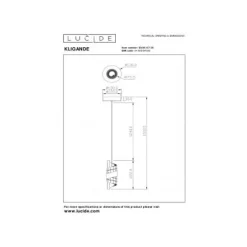 Lucide KLIGANDE Hanglamp-Zwart-Ø13-LED-9W-2700K-Acryli.