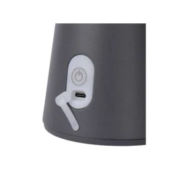 Lucide LA DONNA - Tafellamp Buiten - Ø 19,7 cm - LED Dimb. - 1x2W 2700K - IP54 - 3 StepDim - Antraciet Lucide