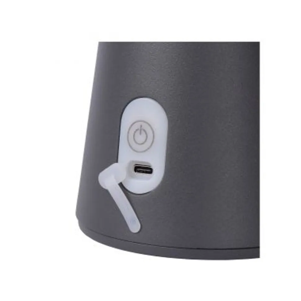 Lucide LA DONNA - Tafellamp Buiten - Ø 19,7 cm - LED Dimb. - 1x2W 2700K - IP54 - 3 StepDim - Antraciet Lucide