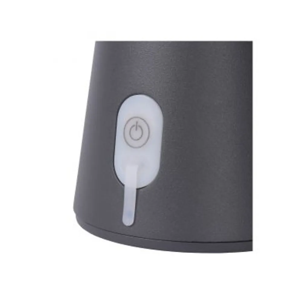 Lucide LA DONNA - Tafellamp Buiten - Ø 19,7 cm - LED Dimb. - 1x2W 2700K - IP54 - 3 StepDim - Antraciet Lucide