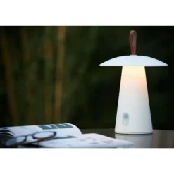 Lucide LA DONNA - Tafellamp Buiten - Ø 19,7 cm - LED Dimb. - 1x2W 2700K - IP54 - 3 StepDim - Wit