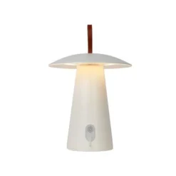 Lucide LA DONNA - Tafellamp Buiten - Ø 19,7 cm - LED Dimb. - 1x2W 2700K - IP54 - 3 StepDim - Wit