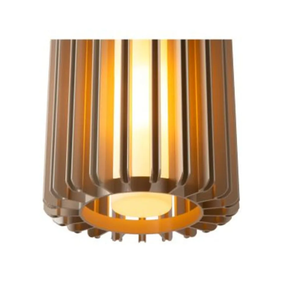 Lucide LAMBRES Hanglamp-Taupe-1xE27-40W-Alumin.