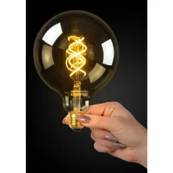 Lucide Lamp LED Globe 12.5cm 5W 180LM 2200K Dimbaar Smoke