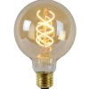 Lucide Lamp LED Globe G95 5W 260LM 2200K Dimbaar Amber