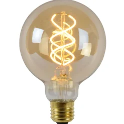 Lucide Lamp LED Globe G95 5W 260LM 2200K Dimbaar Amber