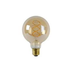Lucide Lamp LED Globe G95 5W 260LM 2200K Dimbaar Amber