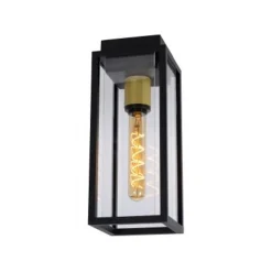 Lucide LAURENS Plafonnière Buiten-Zwart-1xE27-15W-IP54