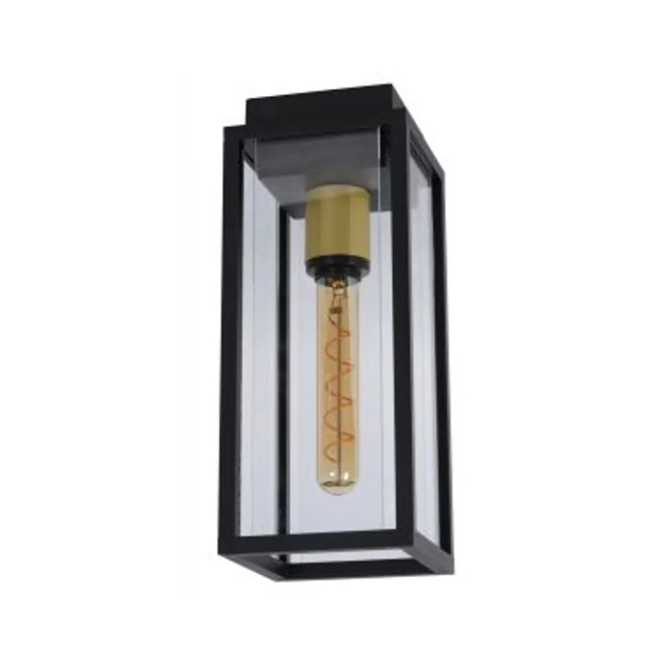 Lucide LAURENS Plafonnière Buiten-Zwart-1xE27-15W-IP54