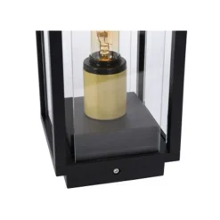 Lucide LAURENS Sokkellamp Buiten-Zwart-1xE27-15W-IP54