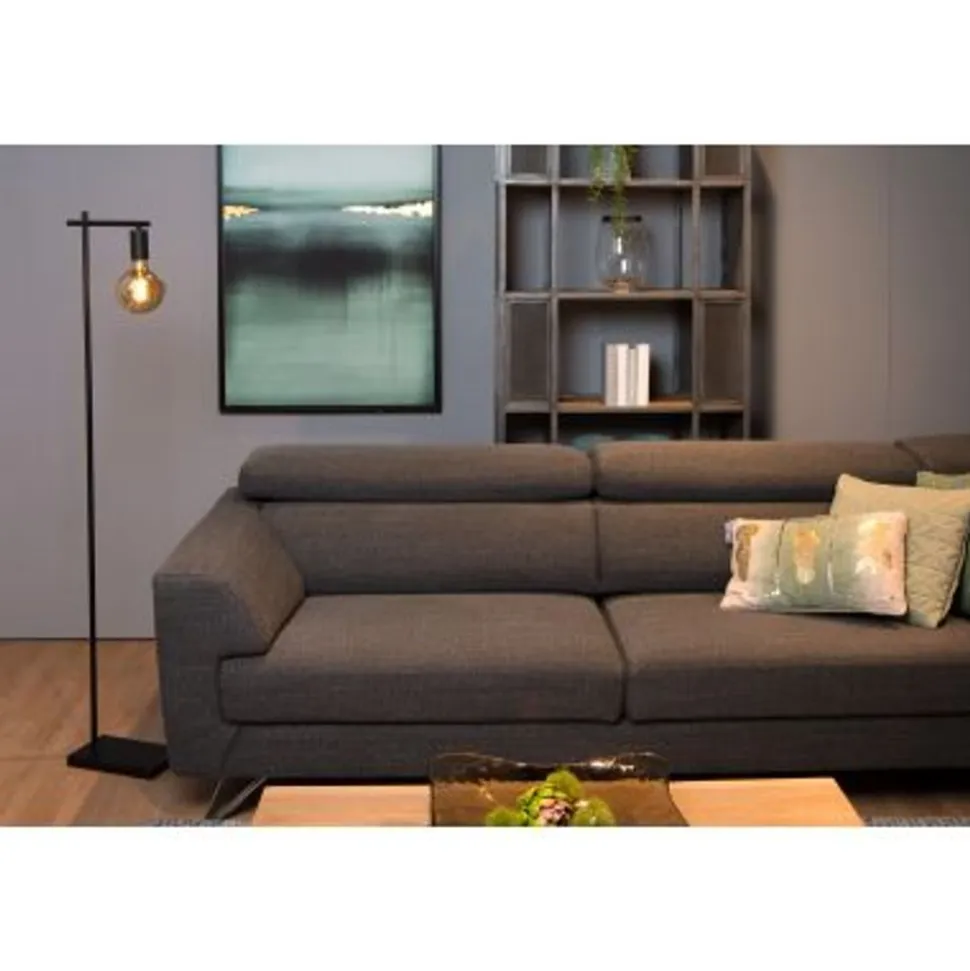Lucide LEANNE Vloerlamp E27/40W Zwart